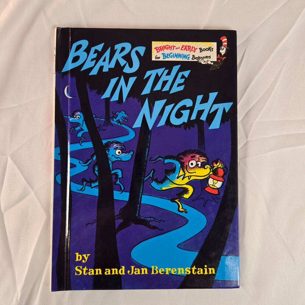 Bears in the Night Stan & Jan Berenstain HC VTG 1971---Error Book-Flipped Text--